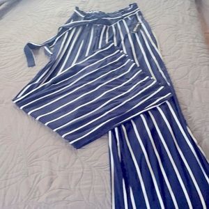 Pinstripe high waisted, wide leg dress pants from new look with tags